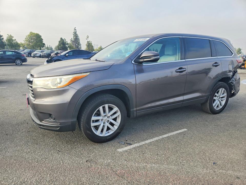 2015 TOYOTA HIGHLANDER — VIN 5TDZKRFH8FS114241