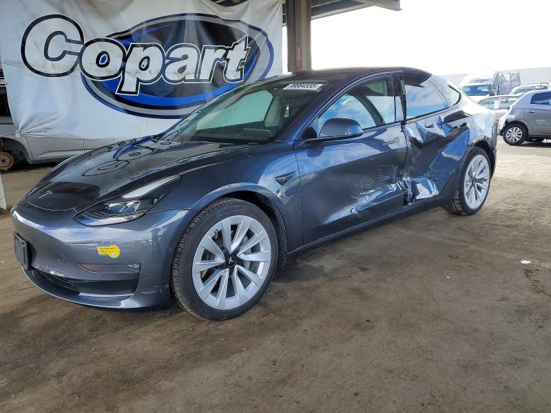 2022 TESLA MODEL 3 — VIN 5YJ3E1EB9NF250389