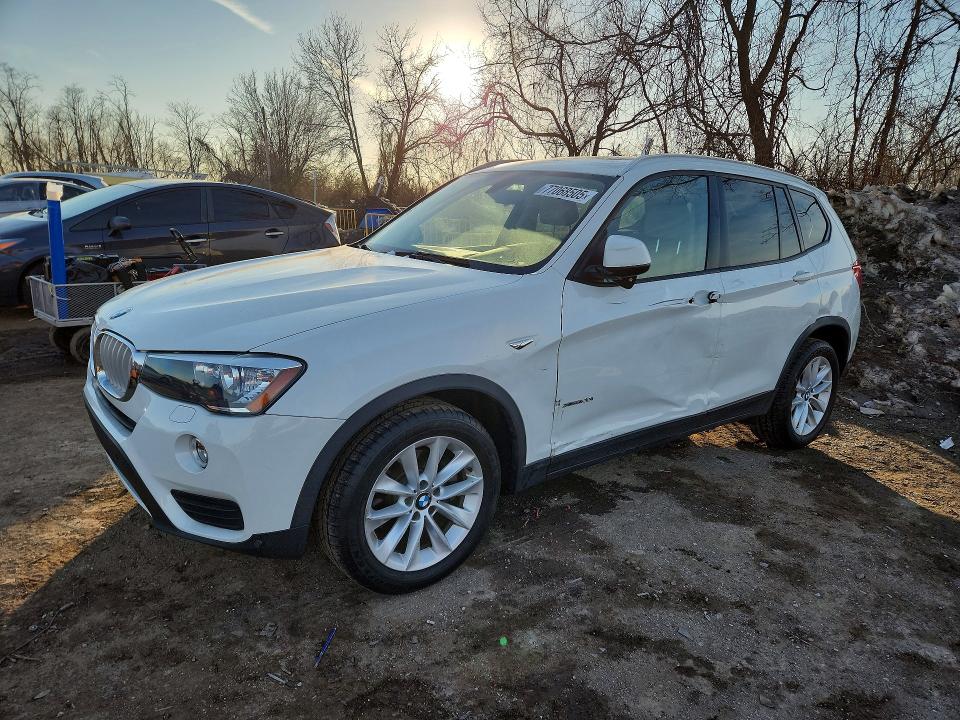 2016 BMW X3 — VIN 5UXWX9C59G0D91498