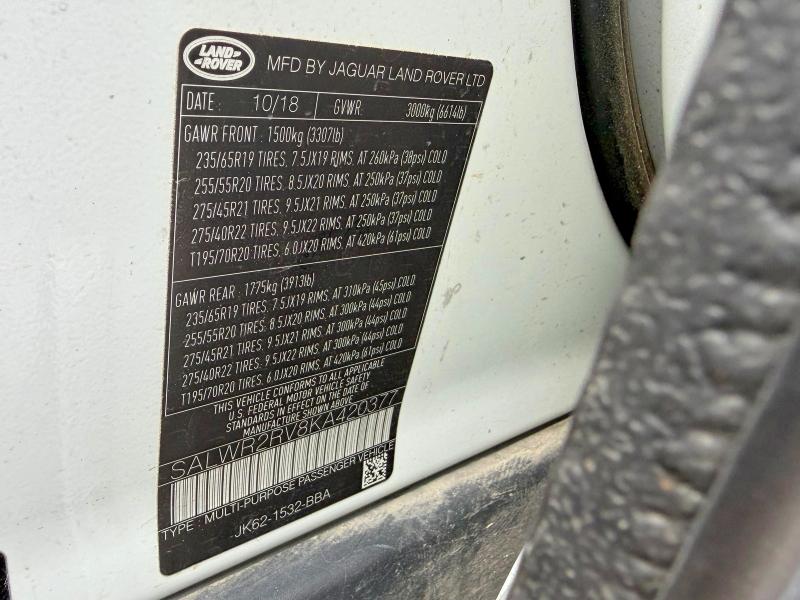 SALWR2RV8KA420377