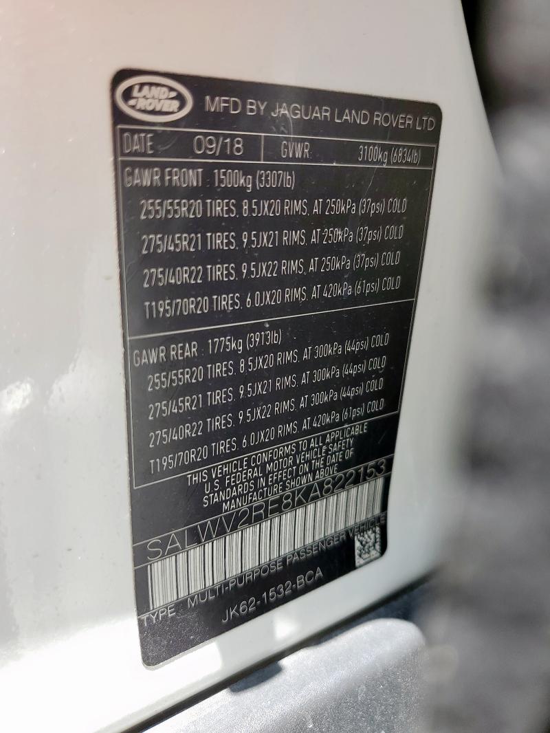 SALWV2RE8KA822153