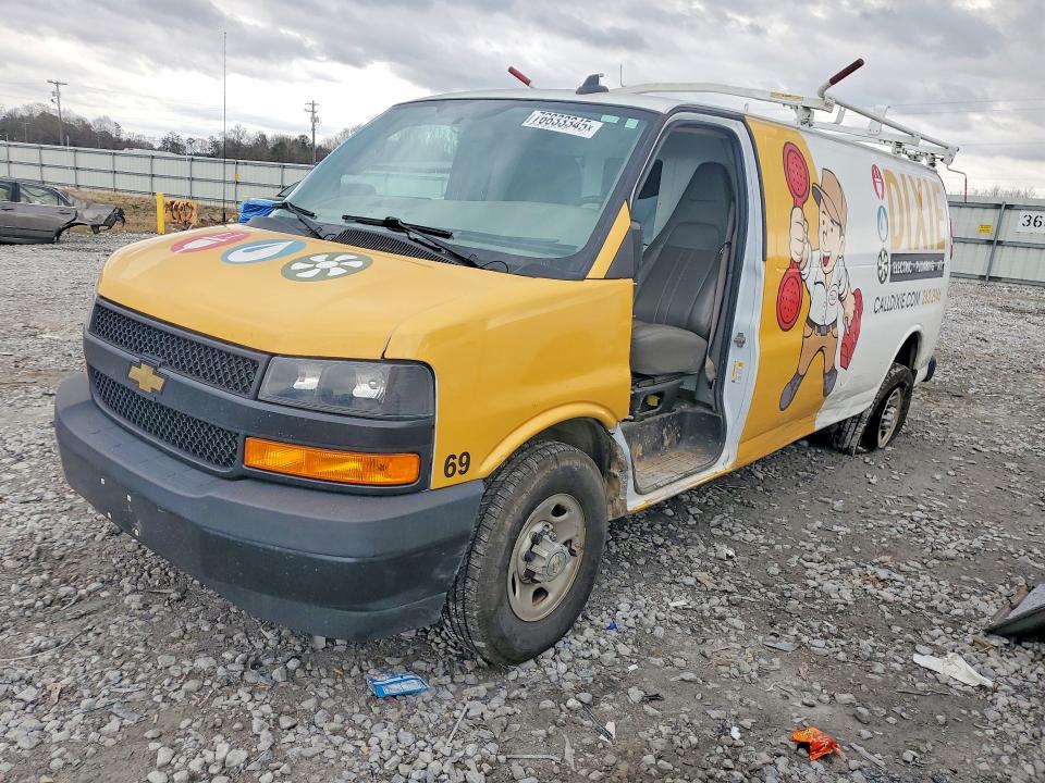 2022 CHEVROLET EXPRESS G2500 — VIN 1GCWGBF77N1284735