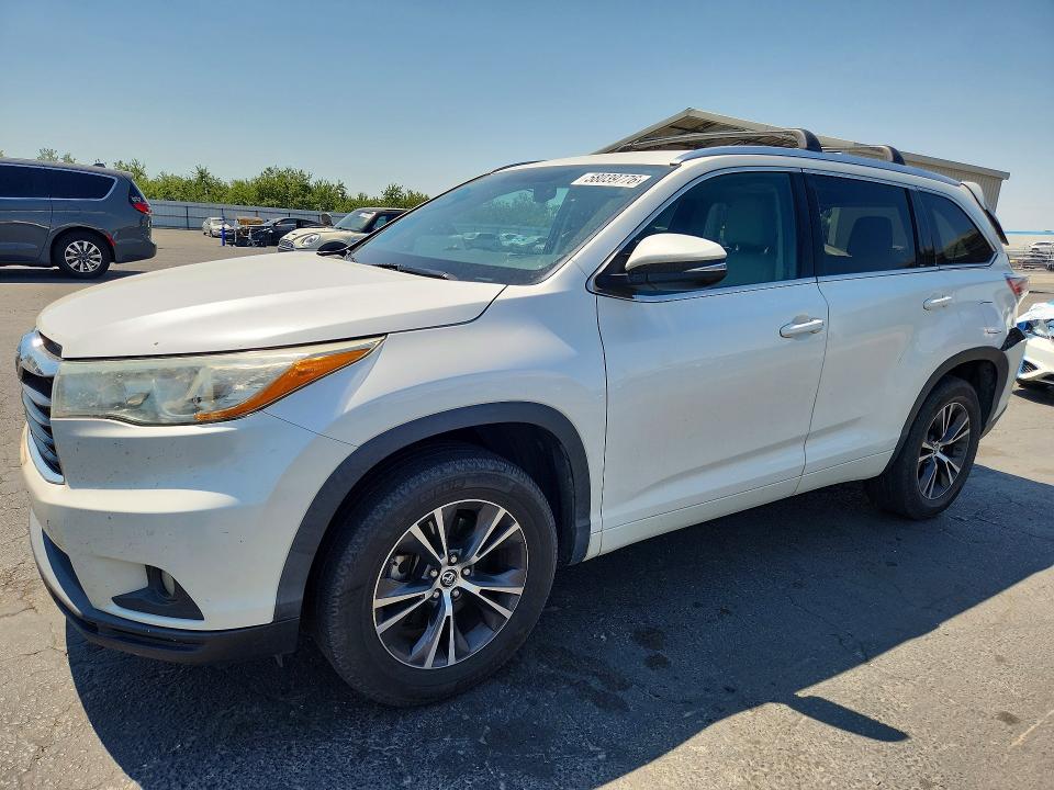 2016 TOYOTA HIGHLANDER — VIN 5TDKKRFH6GS126049