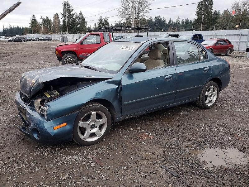 2001 HYUNDAI ELANTRA GL — VIN KMHDN45D31U122492