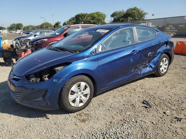 2016 HYUNDAI ELANTRA SE — VIN 5NPDH4AE9GH733544