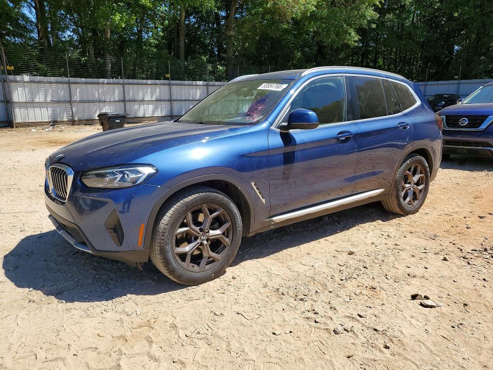 2022 BMW X3 — VIN 5UX43DP08N9H43161
