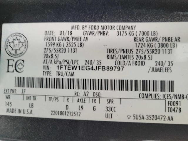 1FTEW1EG4JFB89797
