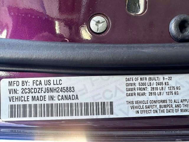 2C3CDZFJ6NH245883