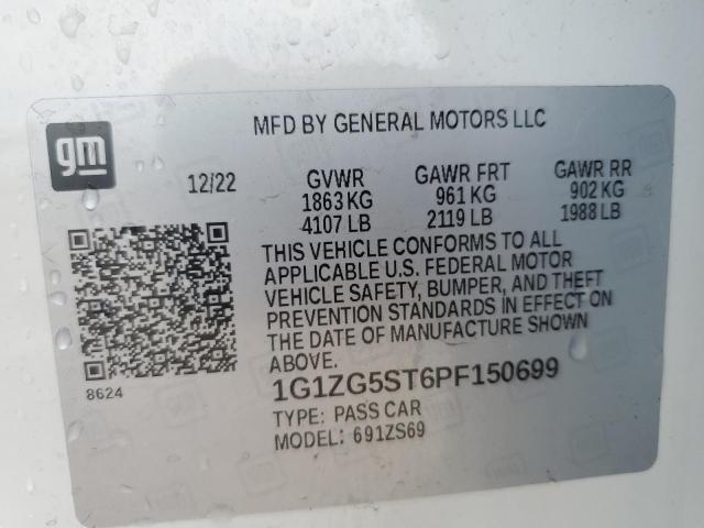 1G1ZG5ST6PF150699