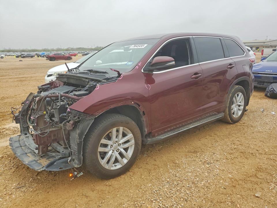 2015 TOYOTA HIGHLANDER — VIN 5TDZKRFH7FS092233