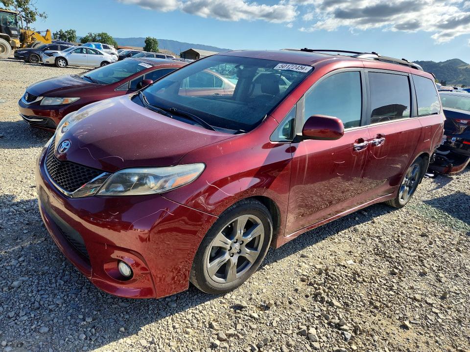 2017 TOYOTA SIENNA — VIN 5TDXZ3DC8HS850025