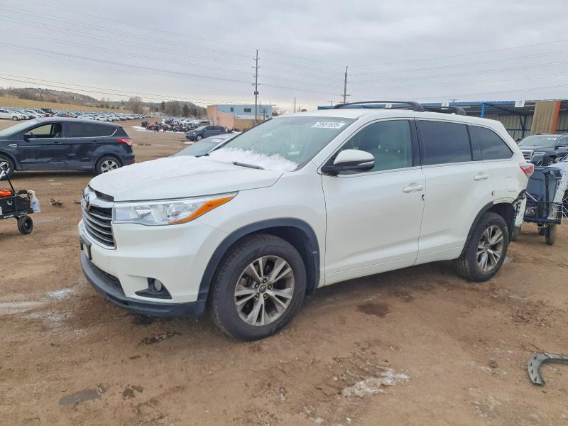 2016 TOYOTA HIGHLANDER — VIN 5TDBKRFH8GS335082