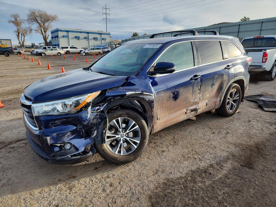 2016 TOYOTA HIGHLANDER — VIN 5TDJKRFH7GS244607