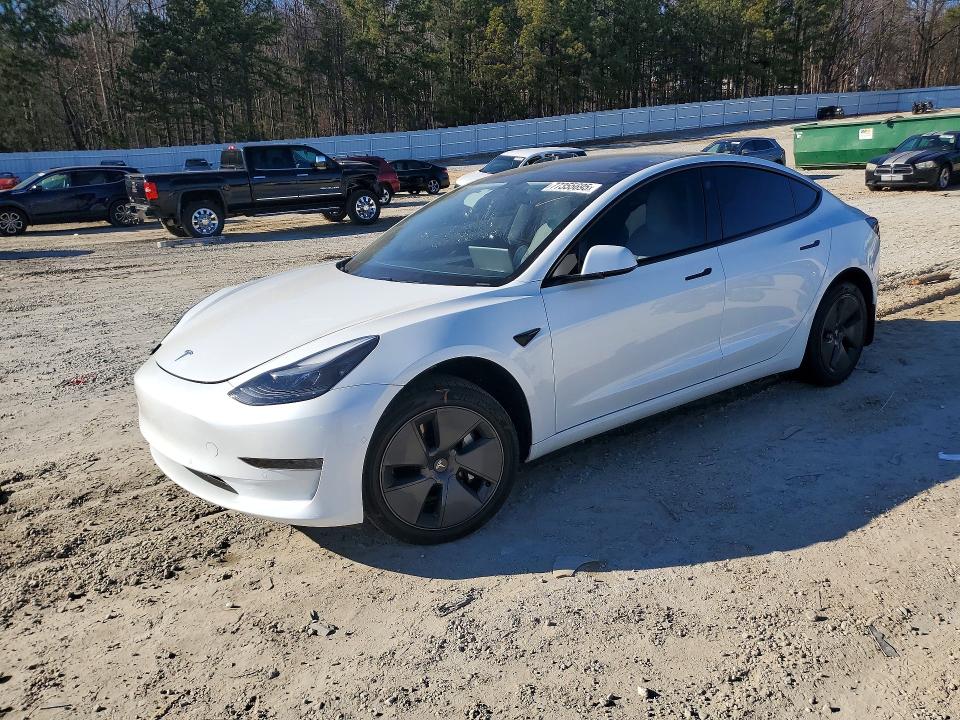 2022 TESLA MODEL 3 — VIN 5YJ3E1EA8NF337742
