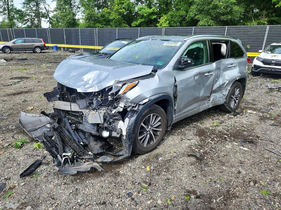 2017 TOYOTA HIGHLANDER — VIN 5TDJZRFH1HS419267